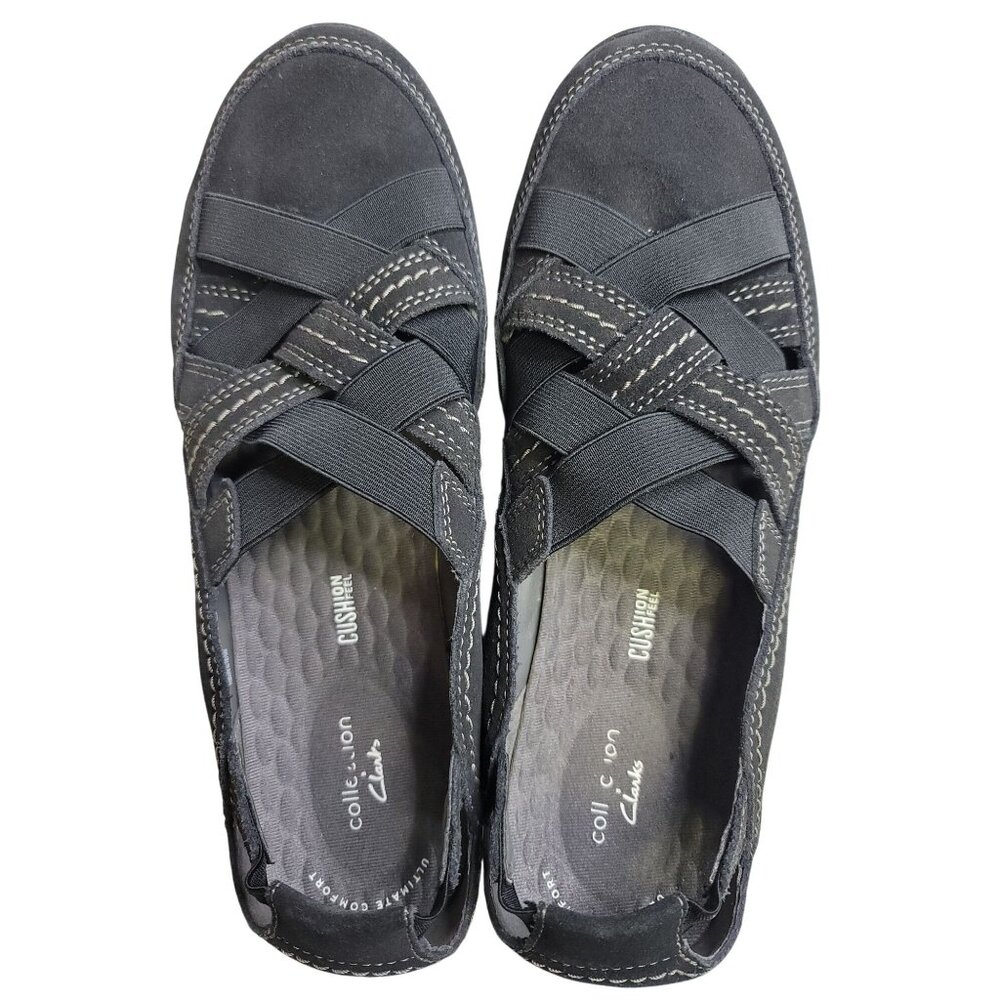 Clarks Fiana Coast Fisherman Cushion Walk Shoes Elastic Crisscross Strap 11